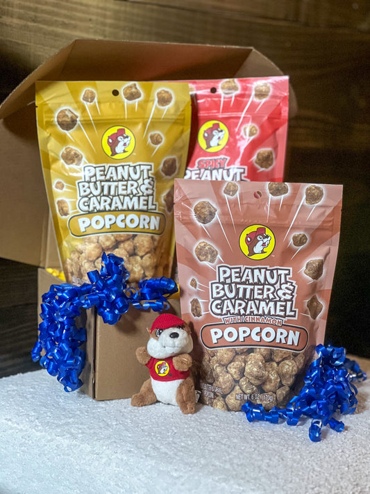 Buc-ee's Popcorn Snack Box, Gift Box, Gift Basket, Care Package, Care Package, Staff Appreciation, Employee Incentives, Staff Christmas Gift